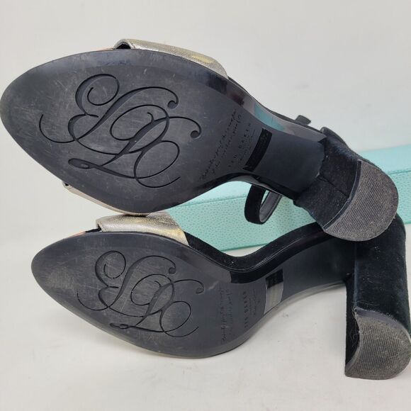 Ted Baker London Strappy Heels Black Silver Rose Gold Womens Size 36, US 5 99% - Picture 7 of 8